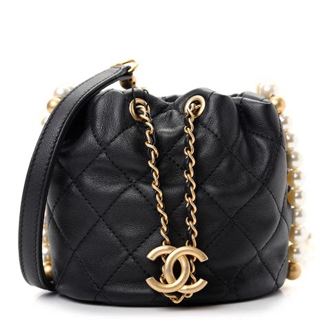 chanel mini drawstring bucket bag